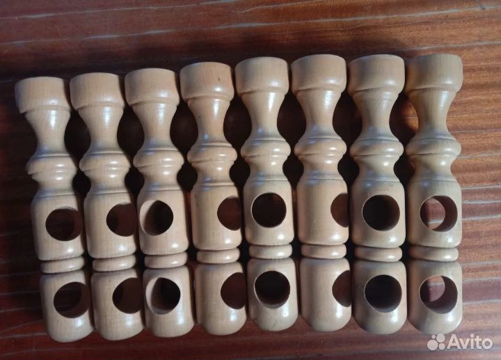 Деревянные круглые гардины, карниз (комплектующие)