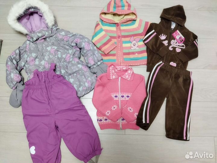 Вещи пакетом на девочку 80-86