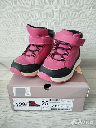 Ботинки весна/осень/демисезонные для девочки 25 р