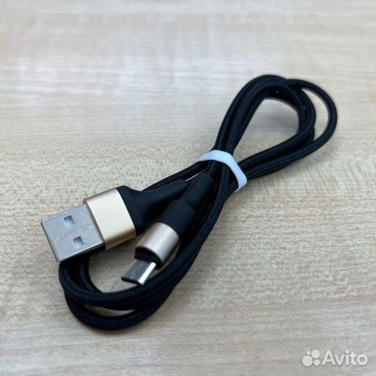 Кабель Hoco X26 Xpress microusb Black-Gold, 1м
