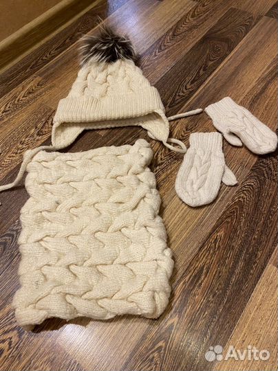 Комплект шапка, шарф