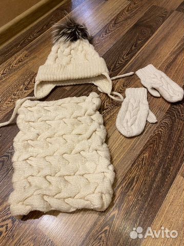 Комплект шапка, шарф