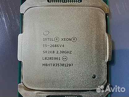 Intel Xeon E5 2686V4 18ядер 36потоков