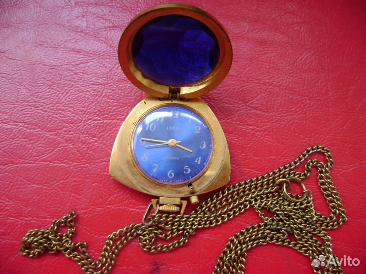 Часы кулон заря механические экспорт СССР