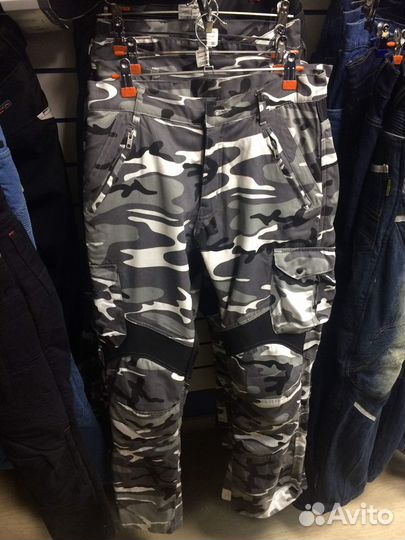 Мотоджинсы мотоштаны камуфляж predator