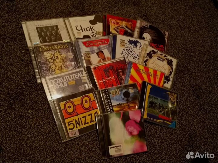 Музыкальные диски, в основном Русский рок CD