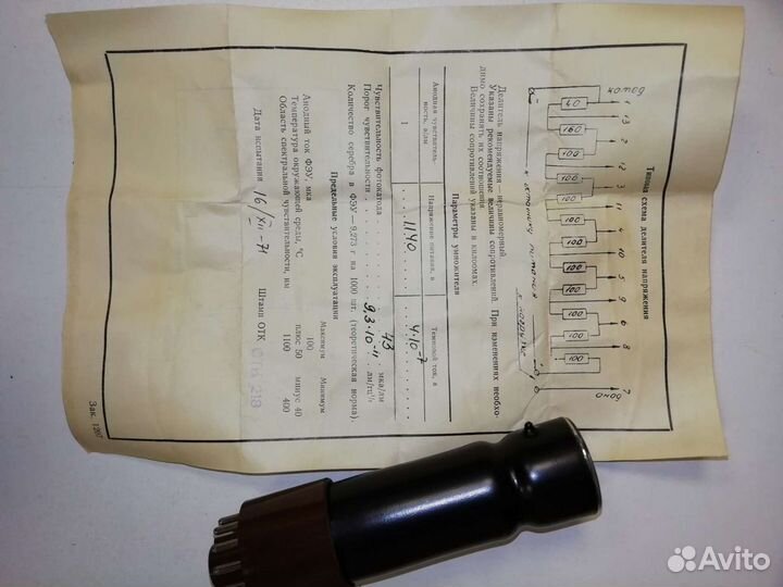 Фотоэлектронный умножитель фэу-28