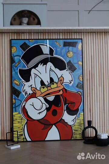 Поп Арт Картина Скрудж макдак