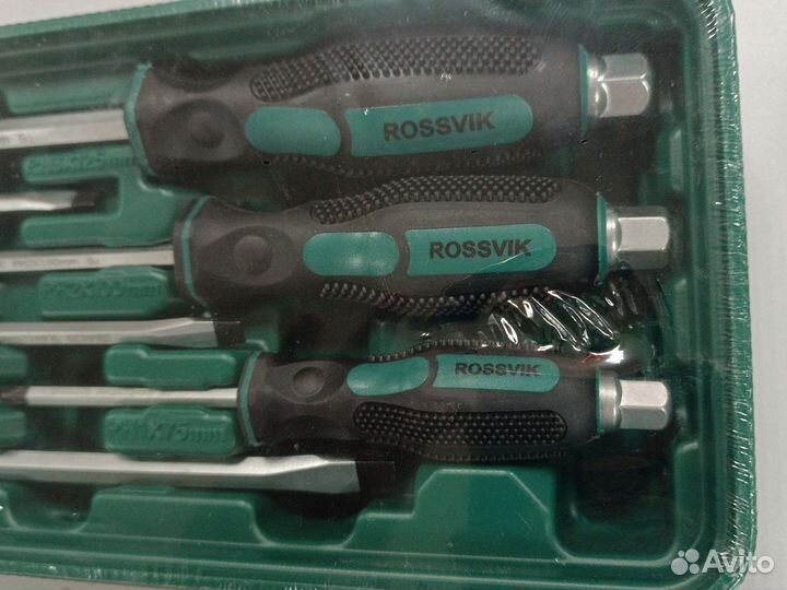 Набор отвёрток ударных в ложементе Rossvik