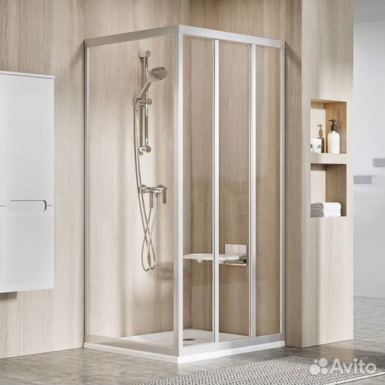 Душ. Стенка Ravak 90x198 Сатин 94070ur2z1