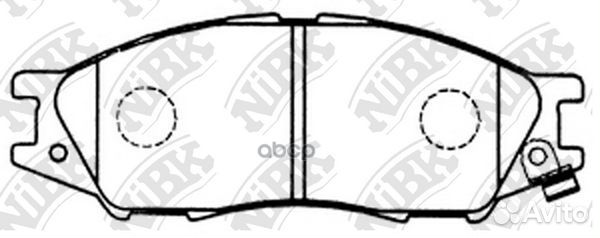 Колодки тормозные nissan almera classic 06- пер