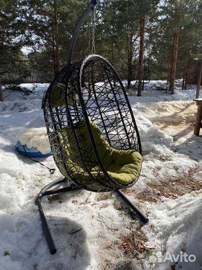 Подвесное кресло кокон со стойкой