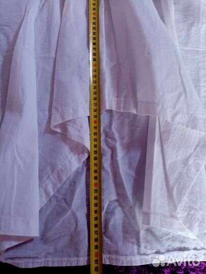 Юбка белая длинная х.б 46,отправлю