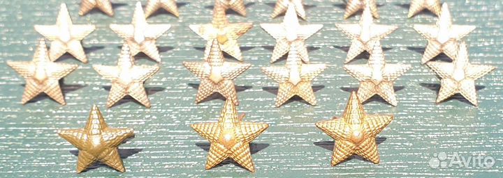 Звезды на погоны ркка мл. офицеры обр. 1943 г