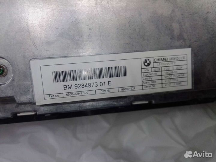 Монитор bmw f10 2012