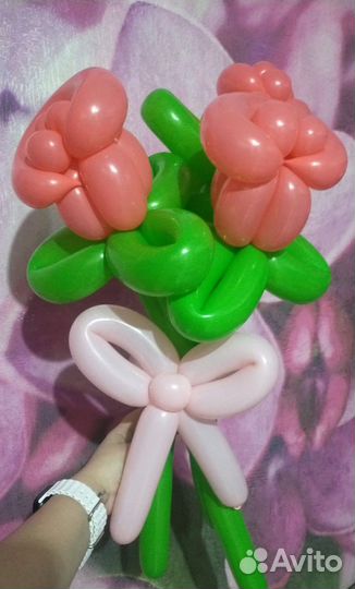 Букет цветов из воздушных шаров