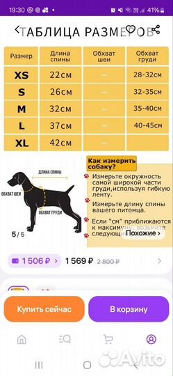 Комбинезон для собаки мелкой породы
