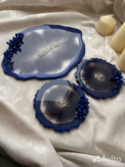 Поднос из эпоксидной смолы