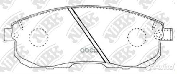 Колодки тормозные дисковые перед PN2201 NiBK