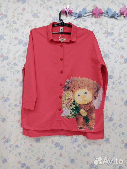 Рубашка бохо 58 60 размера