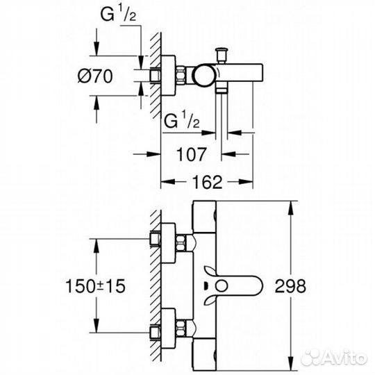 Grohe 34766000 Термостатический смесите