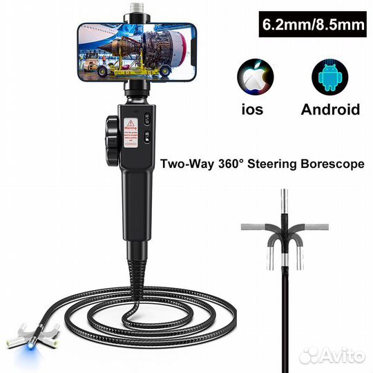 Эндоскоп поворотный ralcam F406A 6.2мм / 5,5мм