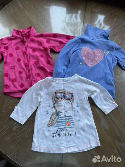 Вещи пакетом на девочку 86 92
