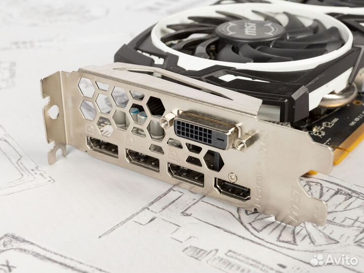 Видеокарта MSI AMD Radeon RX 570 armor OC 8Gb