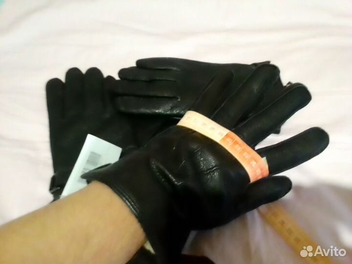 Мужские кожаные перчатки олень