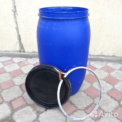 Бочка пластиковая 227 л. Б/У