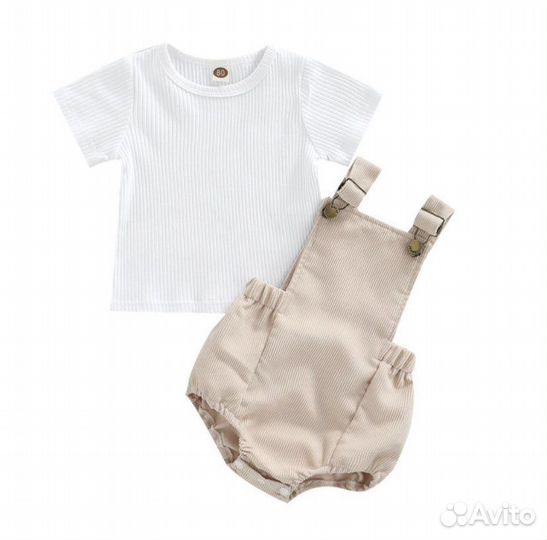 Летний комплект для малышей 6-9-12-18 месяцев