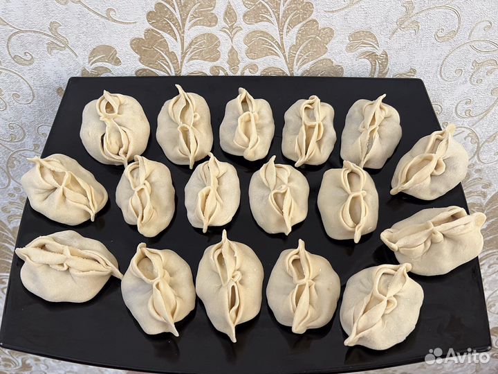 Пельмени, манты, ручная лепка, халяль