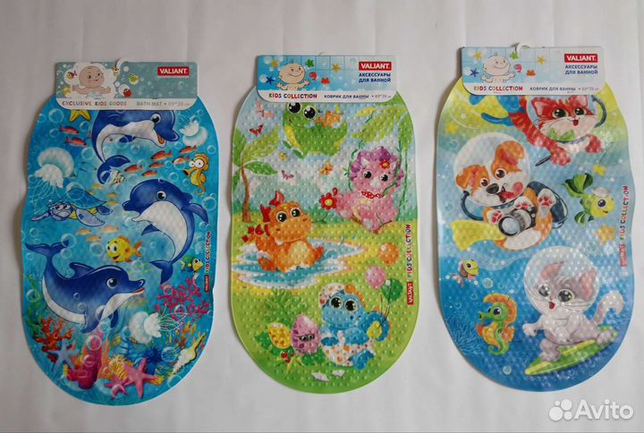 Противоскользящие коврики для ванной