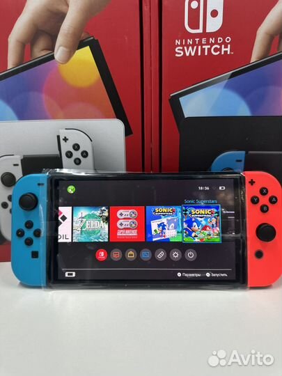 Nintendo Switch oled Прошитая (игры бесплатно)