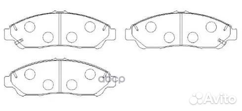 Колодки тормозные дисковые передн acura: MDX 08-11