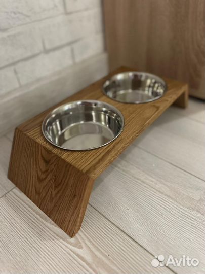 Миска двойная для животных, со съемными мисками