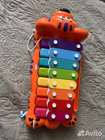 Развивающиая игрушка тигр пианино-ксилофон 2 в 1