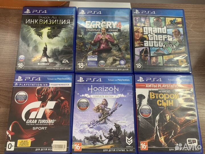Игры (диски) на sony playstation 4 (ps4)