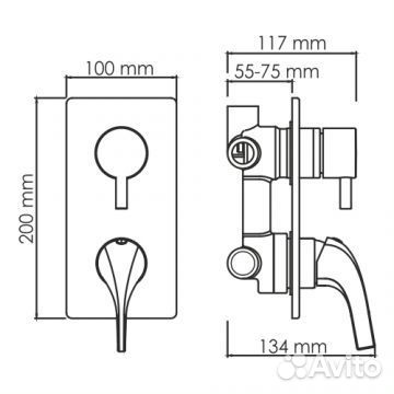 Смеситель Wasserkraft Sauer 7100 золотой (7171)