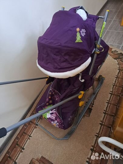 Детские санки коляска