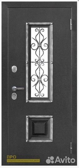 Входная дверь ковка+стекло доставка в подарок