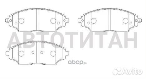 Колодки тормозные дисковые передн chevrolet: cobal