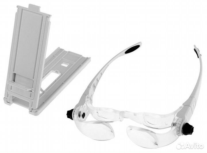 Лупа налобная 2x/2.4x/3x/4x (очки для смартфона)