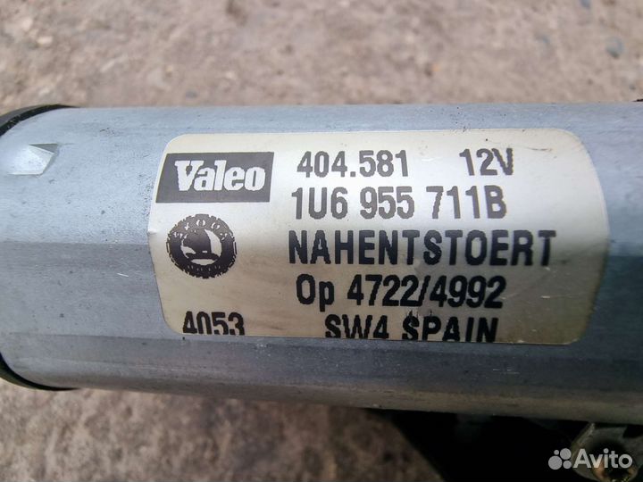 Моторчик заднего дворника Октавия Тур