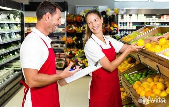 Продавец в продуктовый магазин