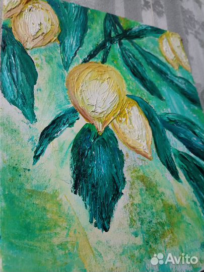 Лимоны картина масло