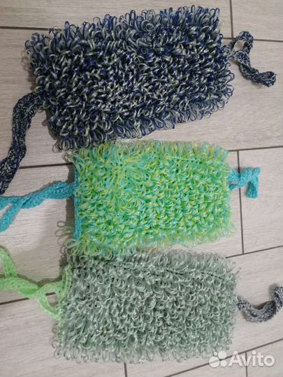 Мочалка вязаная ручной работы
