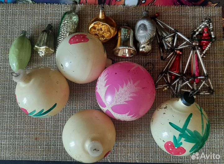 Новогодние ёлочные игрушки СССР