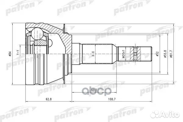 Шрус наружн к-кт 33x52x29 daewoo: Lanos/Nubira