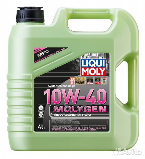 8538 LiquiMoly нс-синт. мот.масло Molygen New G